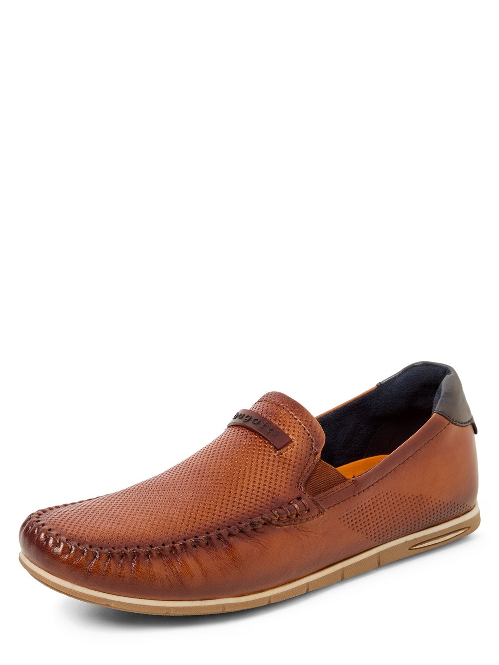 Bugatti Slipper aus Leder Herren cognac, 45 Image
