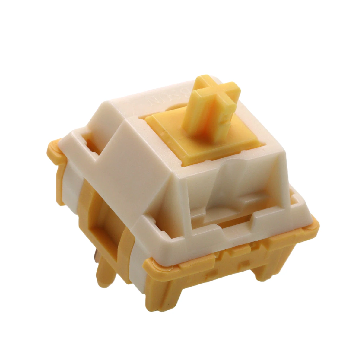 ​ ​ Milk Dragon Switch Linear vorgeschmierter 5-poliger Hot-Swap-POM-Schaft BSUN für mechanische MX-Tastatur ​ ​ Image