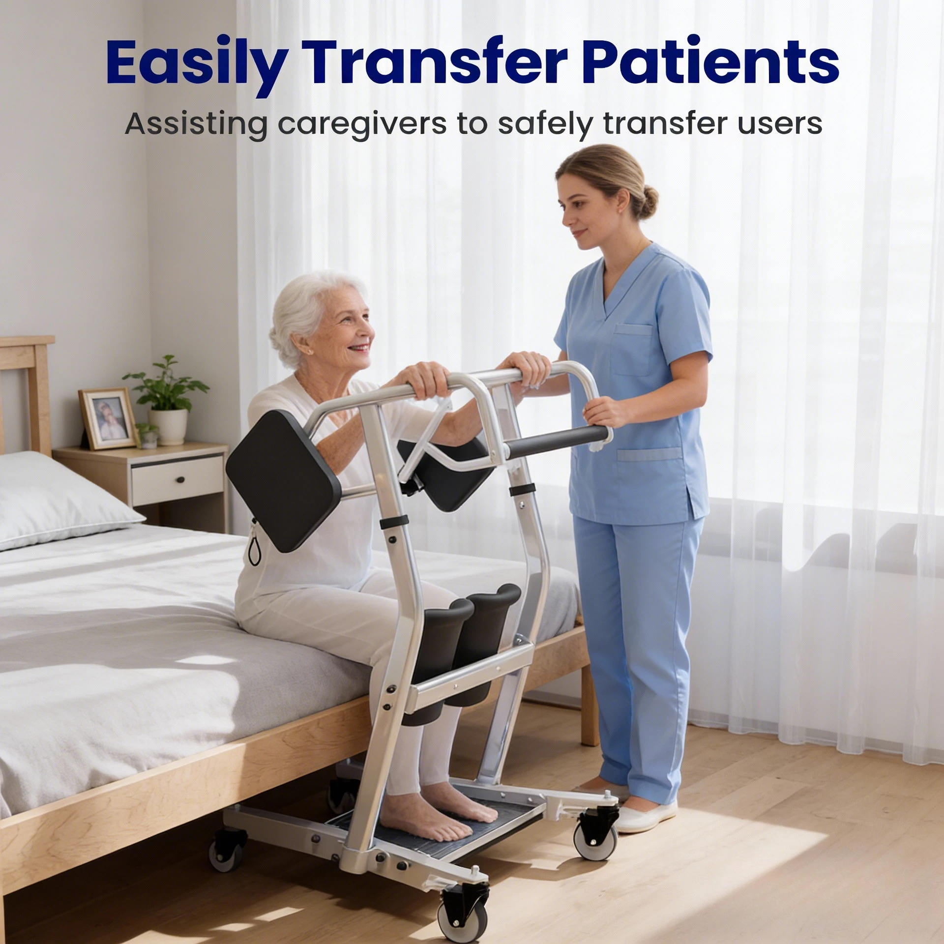 Trendiger Aufstehhilfe für Senioren, Aufstehhilfe für Patiententransport, Rehabilitation, Muskeltraining und Sturzprävention Image