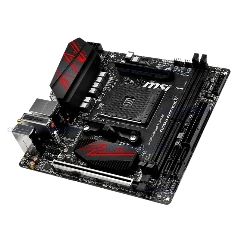 Für MSI B450I GAMING PLUS AC-Motherboard AM4 DDR4 32G DP+HDMI M-ITX Getestet ok Image