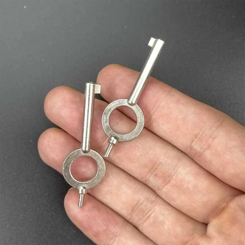 1/2 Stück amerikanische Handschellen-Schlüssel, Standard-Ausgabe, Strafverfolgung, Handschellen, Schlüssel, universell, präzise Handschellen-Schloss, Schlüssel, verschleißfest Image