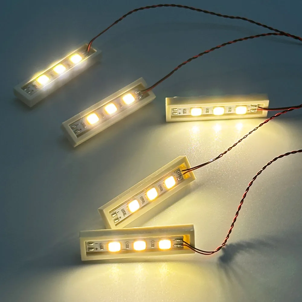 LYBMTWF 10 Stück 1X4 LED DIY-Bausteine Beleuchtungsset, Moc-Bauteile, USB-betrieben, kompatibel mit Block 3710 Image