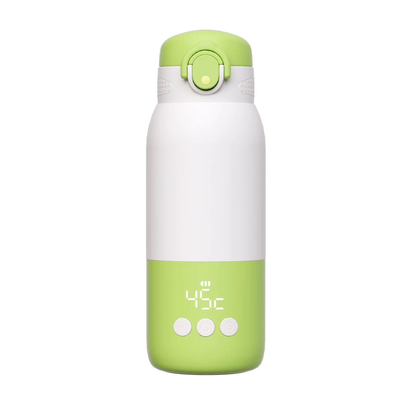 Tragbarer Kabelloser Baby-Milchflaschenwärmer 316L Edelstahl-Wasserkocher Reise-Kinder-Thermoskanne 350ML Wassererhitzer-Becher für Neugeborene Image