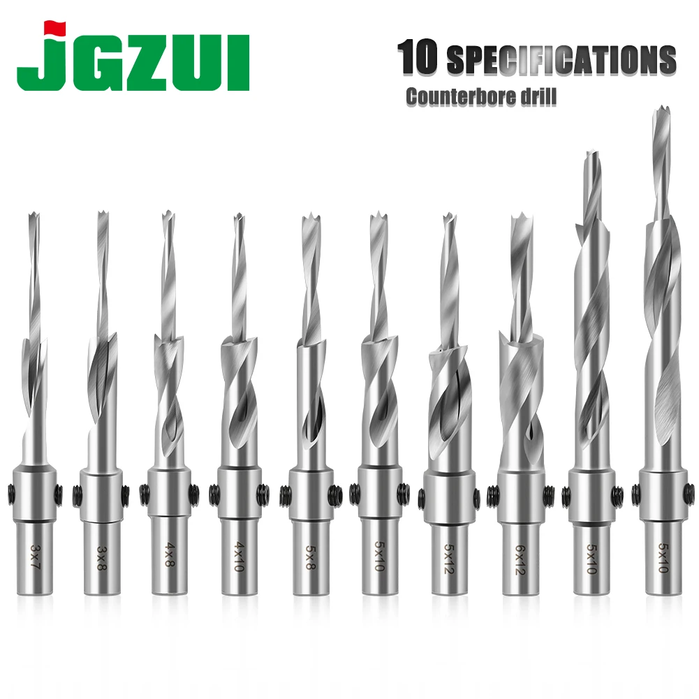 1 stücke Salat Samen Mutter Flachen Boden Senkkopf Schritt Zwei Stufen Schraube Muster Nehmen Doppel Loch Opener Bits Image