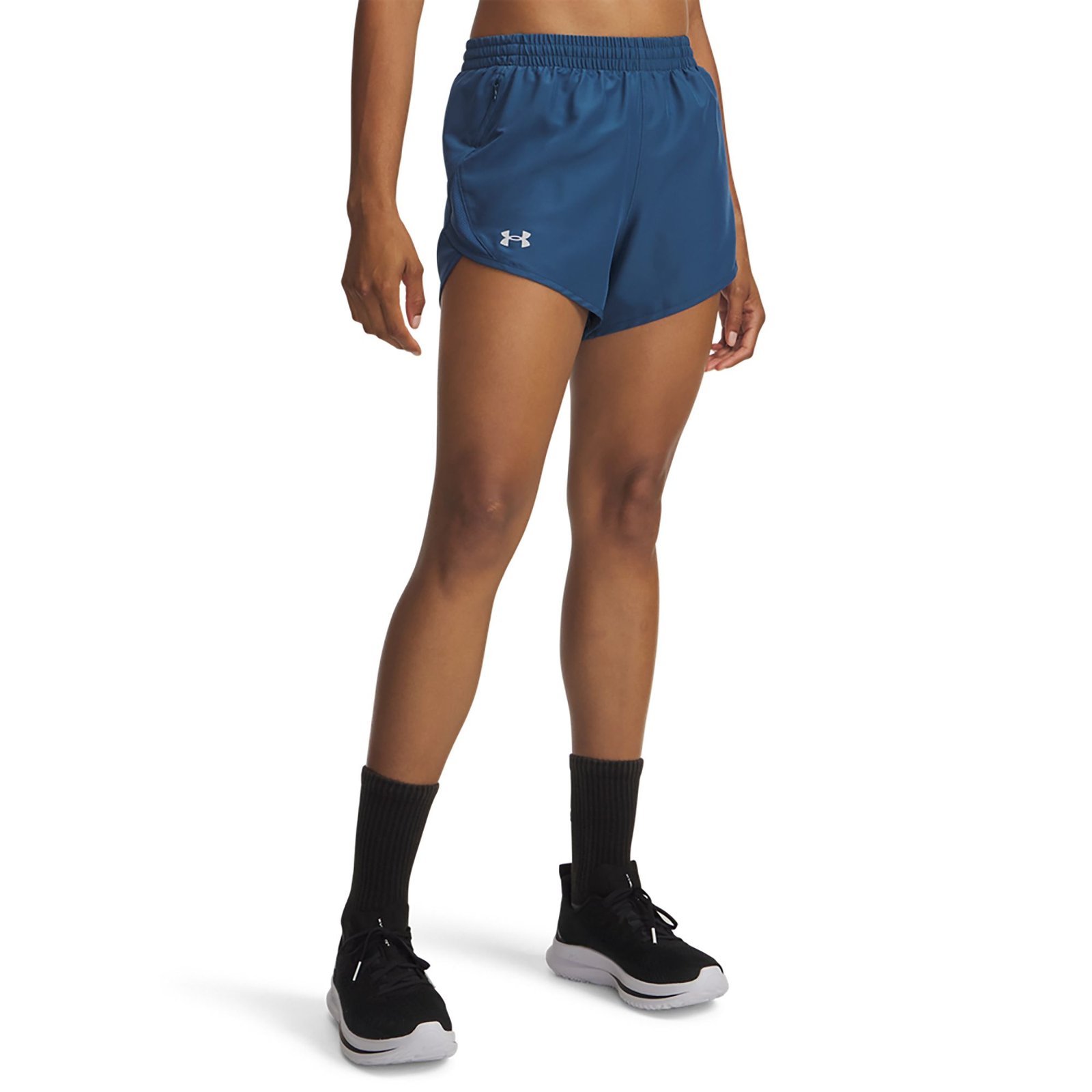 Under Armour Women's Fly By Shorts (Size S) Wham Blue/Wham Blue/Reflective, Polyester