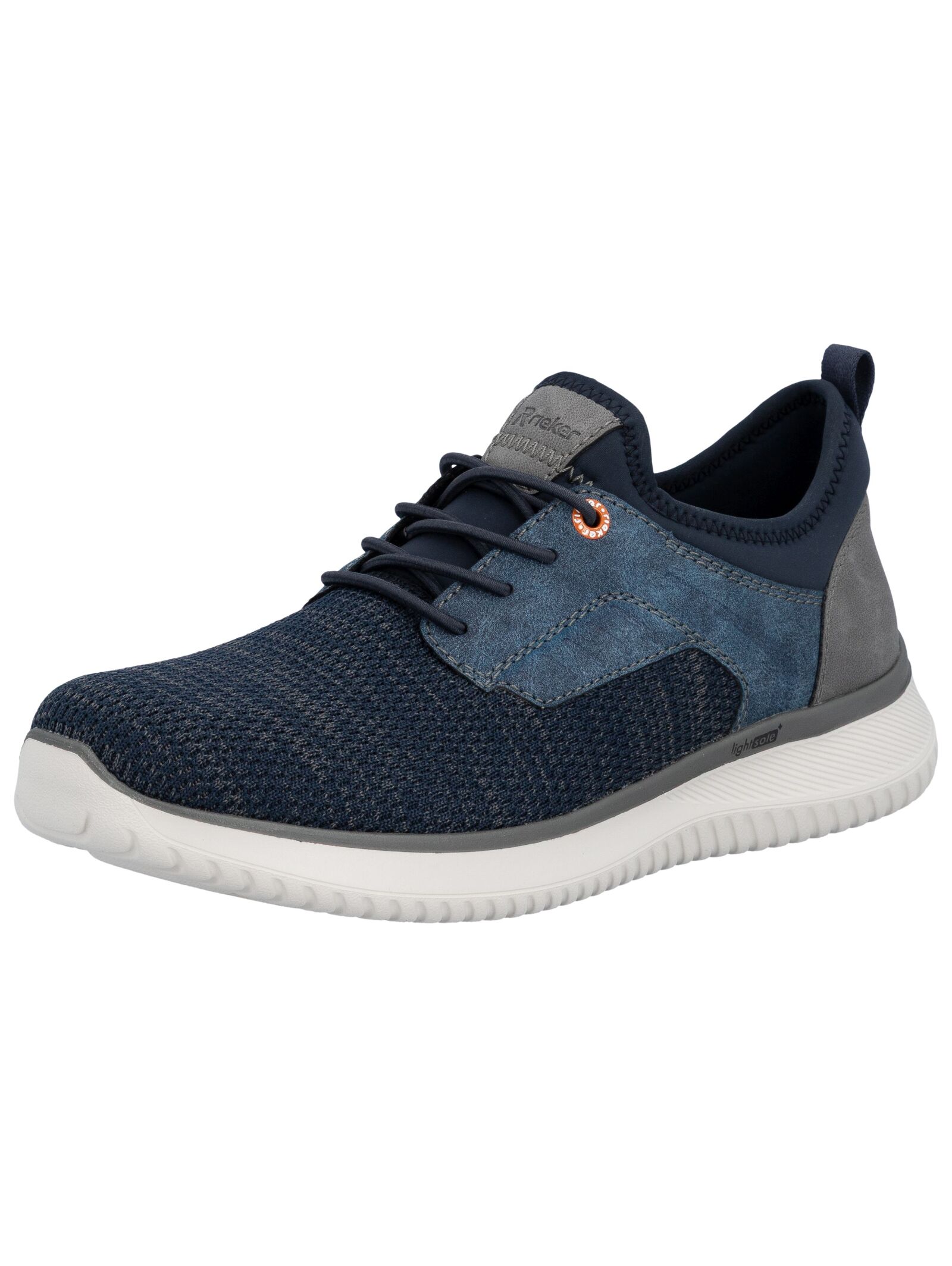 Sneaker RIEKER "Rieker Sneaker Textil", Herren, Gr. 43, blau, Textil, Schuhe Sneaker