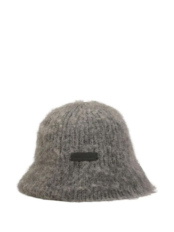 Ami Mohair Bucket Hat - Gray - AMI Hats