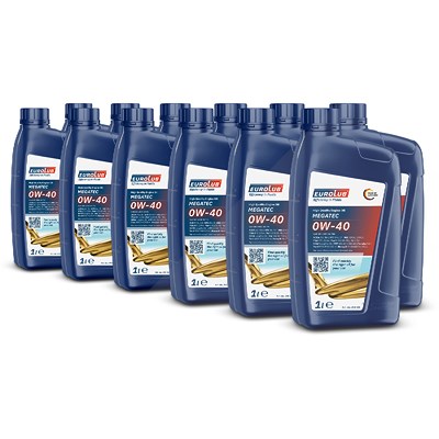 Eurolub 12x 1 L MEGATEC 0W-40 [Hersteller-Nr. 241001] Image