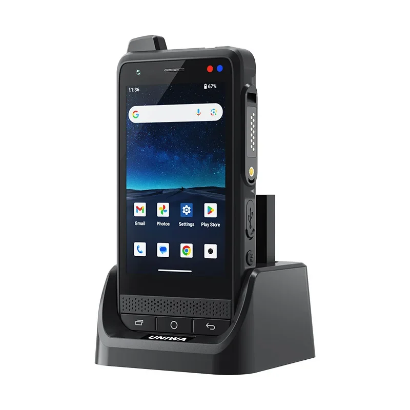 UNIWA F400 PoC Walkie Talkie Zello IP65 Smartphone Android 15 4350 mAh 4,0 Zoll 4G Global Range Walkie Talkie NFC Image