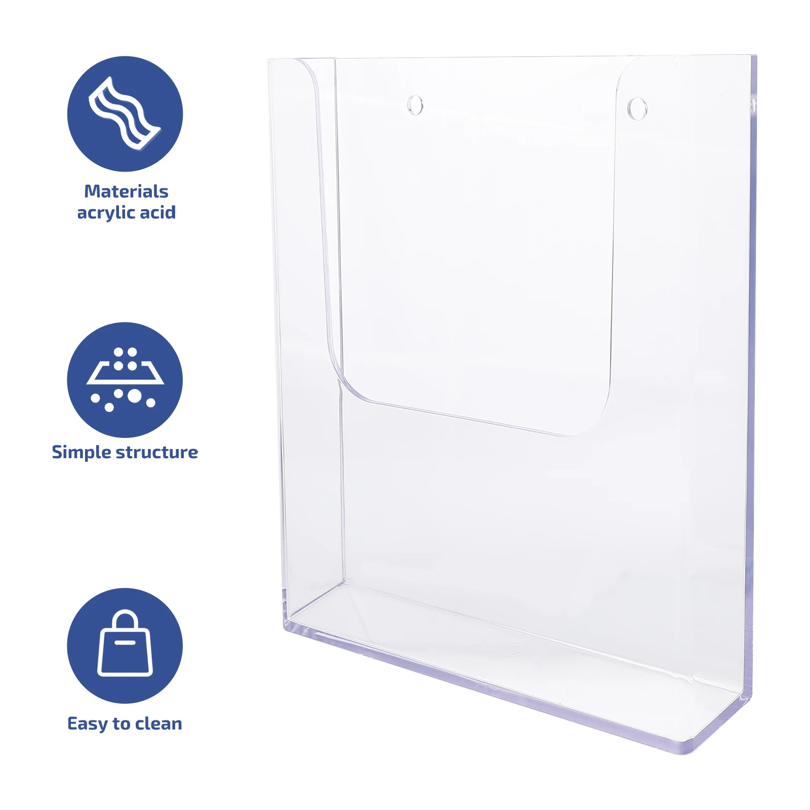 A4 Wandmontierter Aktenständer Dokument Ganizer Zeitschriftenständer Klare Broschürenhalter Büro Aktenständer Broschüren Präsentationsständer Image