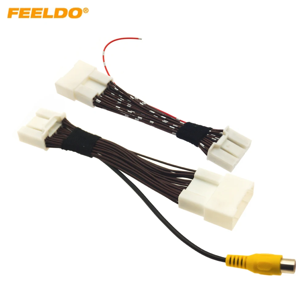 Auto Reverse Kamera Refit Adapter Kabel Für Toyota RAV4/Camry/Highlander/Corolla/Prado/Avalon/C-HR OEM Radio Mit 28/30pin stecker Image