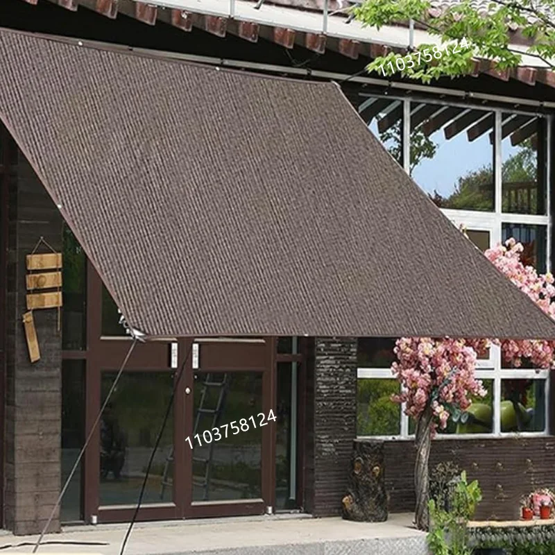 Robustes braunes UV-Schutz-Überdachung – Sonnenschutznetz für den Außenbereich – mehrere Größen erhältlich für Reisen, Picknicks und Pools Image