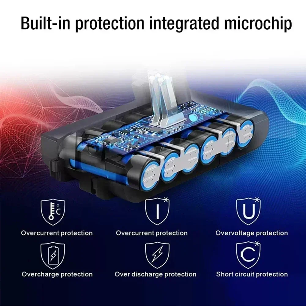 Für Dyson V11/SV15, Li-Ionen-Ersatzbatterien, kompatibel mit V15 und V11 Absolute, V11 Animal, V11 Fluffy Staubsaugern. Image