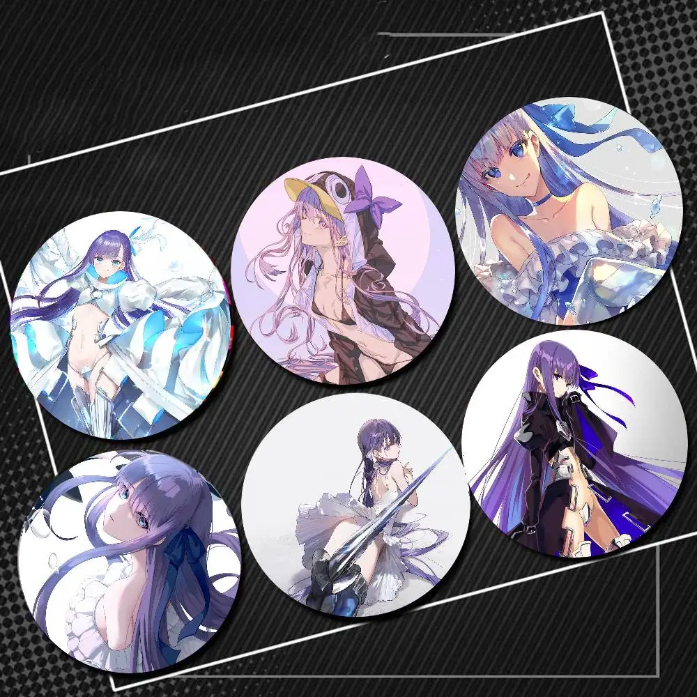 Meltryllis Animiertes Spiel Fate Grand Order Abzeichen Anime Runde Laser Abzeichen Cartoon Brosche Kleidung Rucksack Zubehör Revers Image