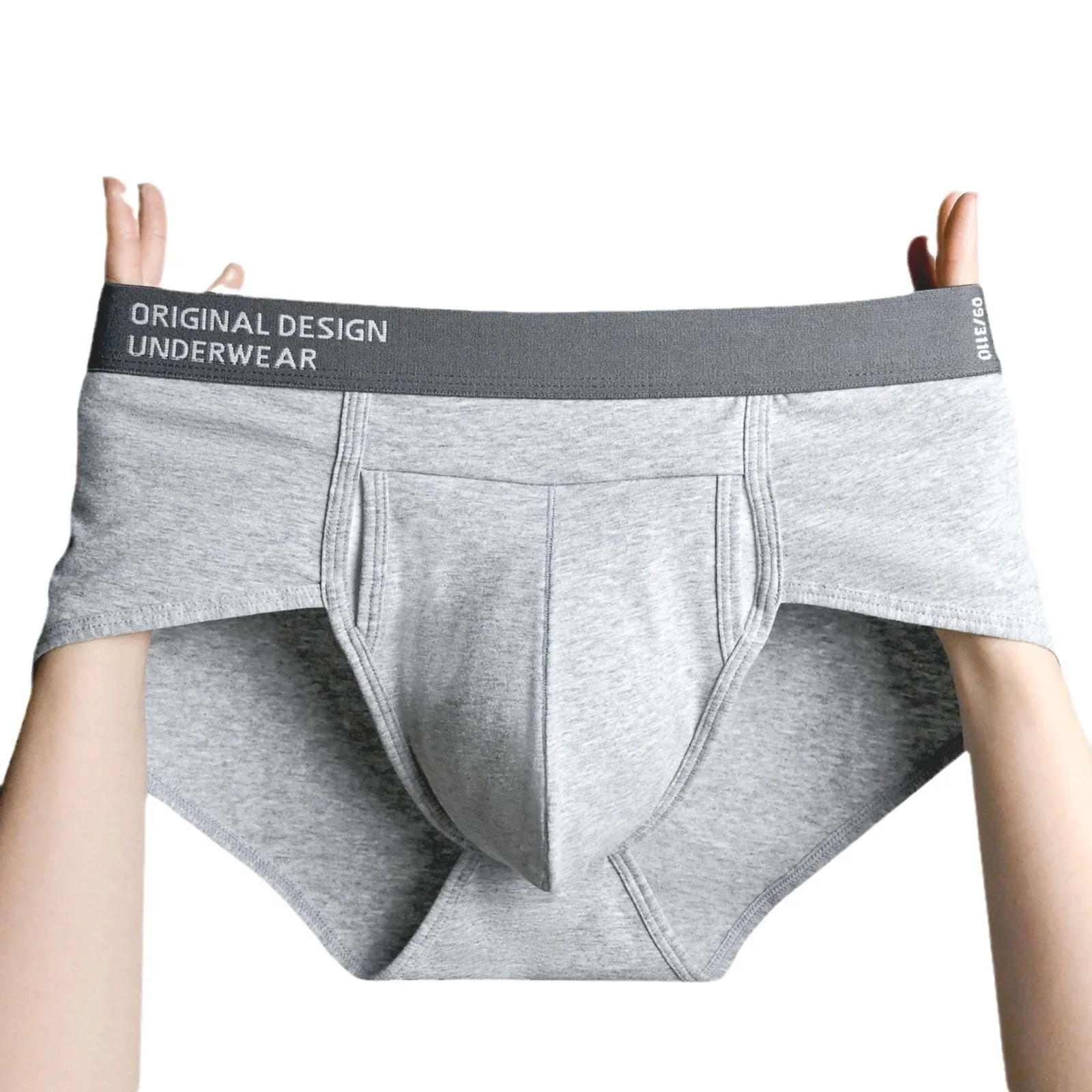Männer Baumwolle Slip Hohe Qualität Bequeme Unterhose Atmungsaktive Weiche Unterwäsche Männlich Große Größe U Ausbuchtung Beutel Höschen Cueca Image