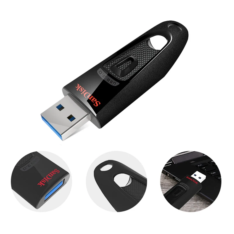 SanDisk Ultra USB 3.0-Flash-Laufwerk 512 GB 256 GB 128 GB 64 GB 32 GB 16 GB Pen-Laufwerk SDCZ48 Memory Stick U Disk Pendrive für Computer Image
