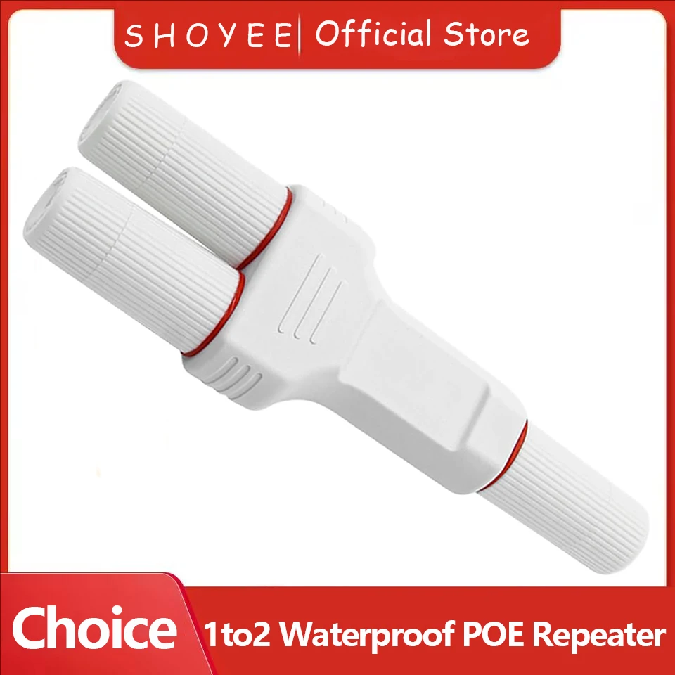 Neuer wasserdichter Standard für den Außenbereich, 10/100 Mbit/s, 1 Eingang, 2 Ausgänge, POE-Extender/Repeater, 30 W, Direktverkauf ab Werk Image