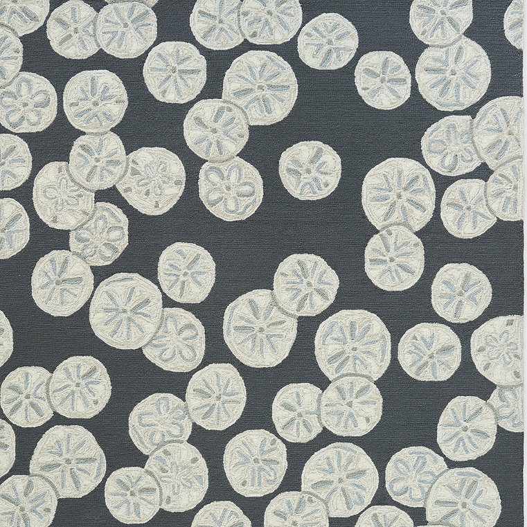 Hatteras Hand Tufted Outdoor Rug - Navy, 2'6" X 4'/Navy - Grandin Road