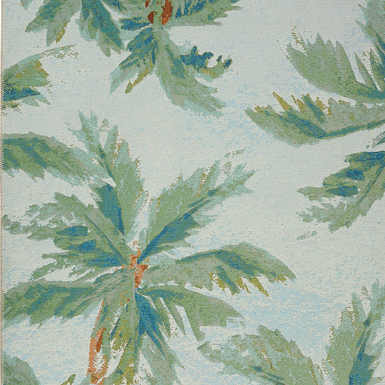 Malibu Outdoor Rug - Blue, 3'11" X 5'11"/Blue - Grandin Road