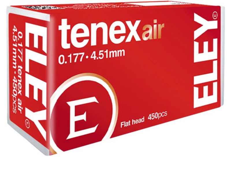 Eley Ammunition .177 Caliber 4.51mm 8.2 Grain Flat Head Pellets 450 Pack 46130