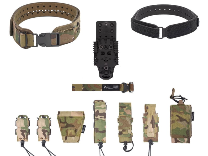 Wilder Tactical HITMAN GEAR Charlie TruForm Full LE Belt Package - Women's QLS Receiver Plastic Buckle Multicam XS-LG 26-40 WHMGCHLEPMC08