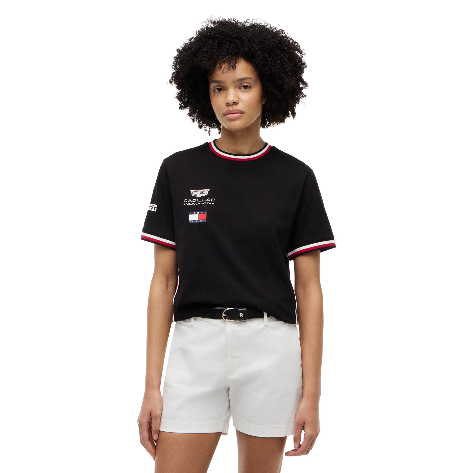 T-shirt réplique de l'équipe Cadillac Tommy Hilfiger - Noir - unisexe Taille: L