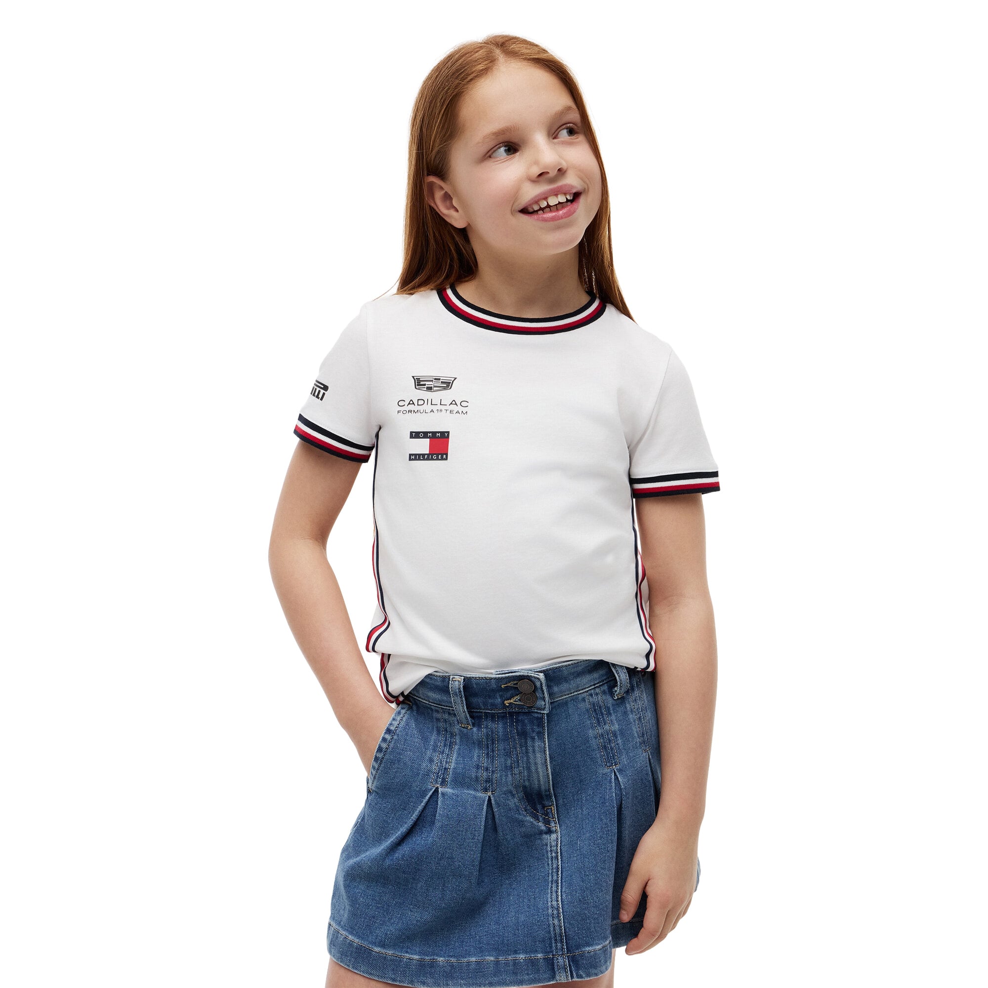 T-shirt réplique de l'équipe Cadillac Tommy Hilfiger - Blanc - Enfant - unisexe Taille: 10 Years