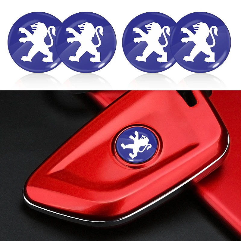 Autocollants de voiture Peugeot, coque de clé dédiée, emblème Paster pour Peugeot 108 406 407 408 206 207 208 306 307 308 508, accessoires de voiture