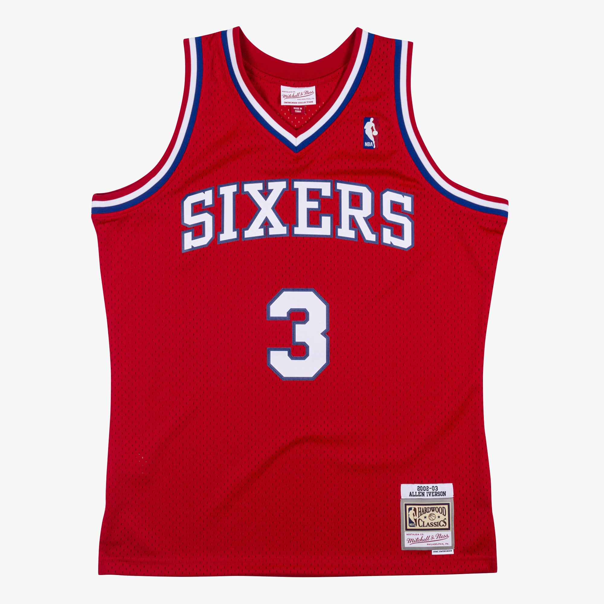 Maillot Mitchell & Ness Swingman des Philadelphia 76ers Allen Iverson 2002-03 - Homme Taille: S