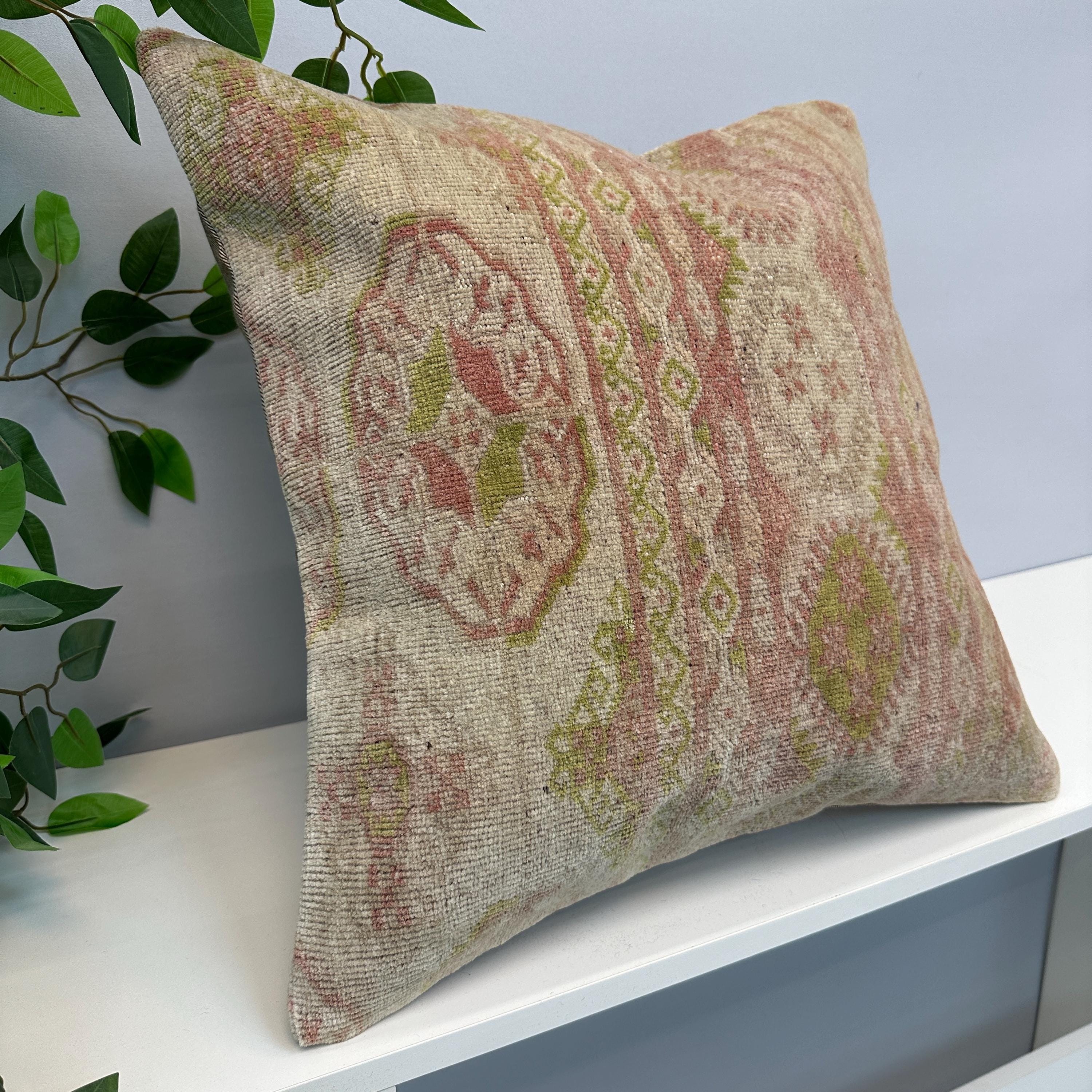 Federa rossa vintage, federa per cuscino da 20x20, cuscino decorativo, federa rustica da fattoria 20x20, federa per cuscino boho, federa per cuscino f