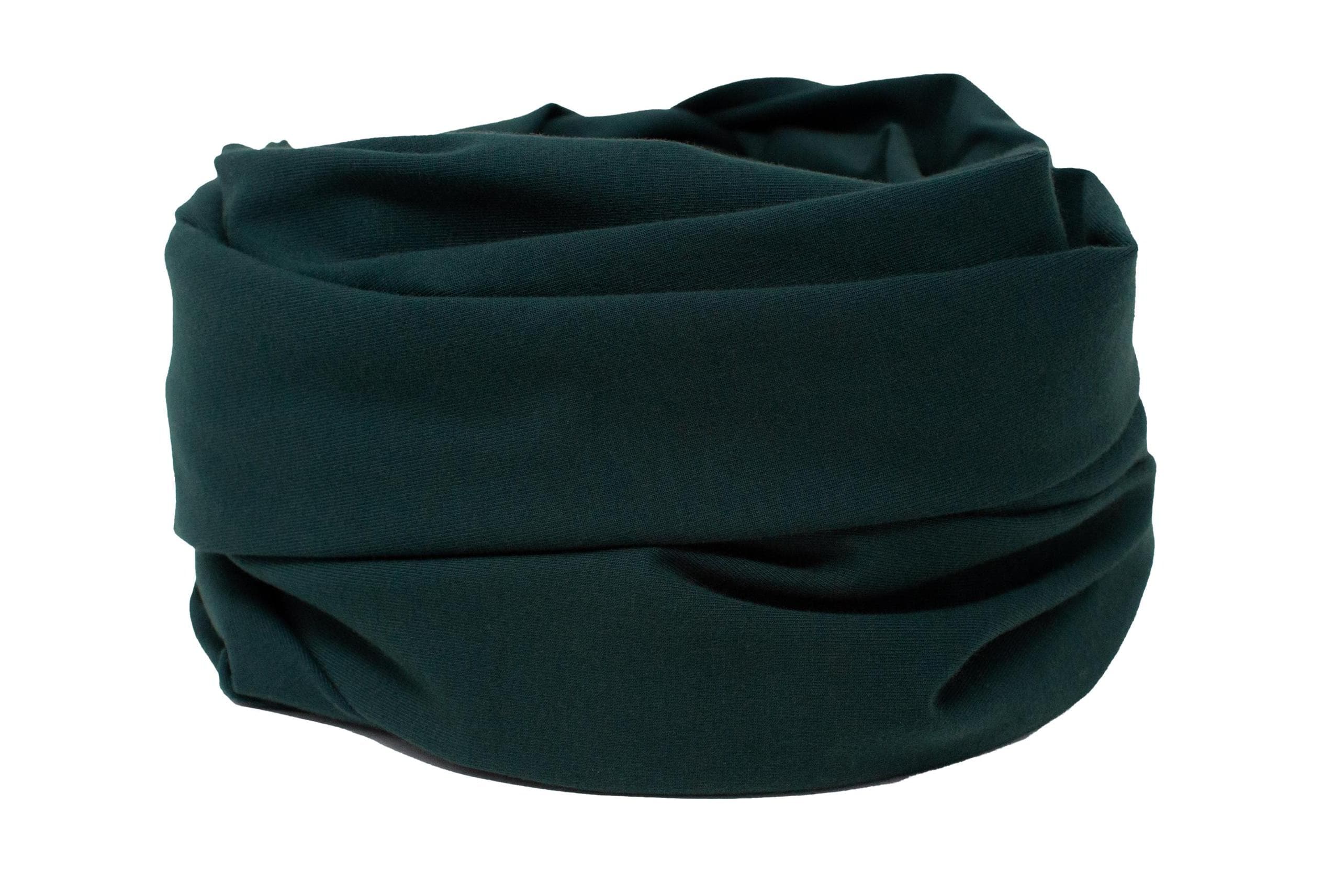 Sciarpa tinta unita, sciarpa ad anello da donna, sciarpa in jersey, sciarpa da donna, verde bosco, verde muschio, sciarpa da donna, sciarpa casual, ac