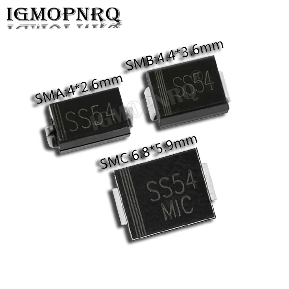 50PCS Schottky Diode SMB SS24 SS26 SS34 SS54 SS56 SMC SS34 SS54 SS56 SMD Dioden Image