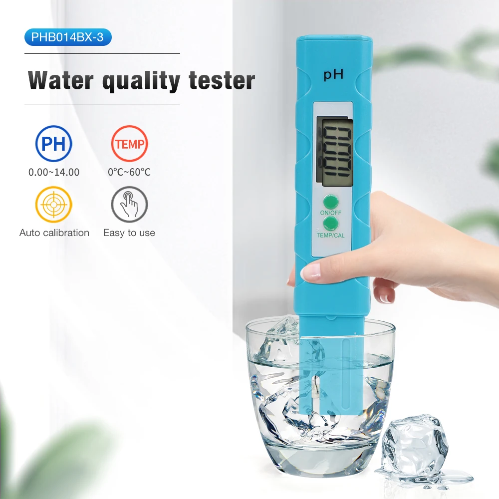 0-14 PH-Messgerät, digitaler PH-Tester, 0,01 hochpräziser Wasserqualitätstester, tragbarer PH-Teststift für Aquariumfilter, Pool Image