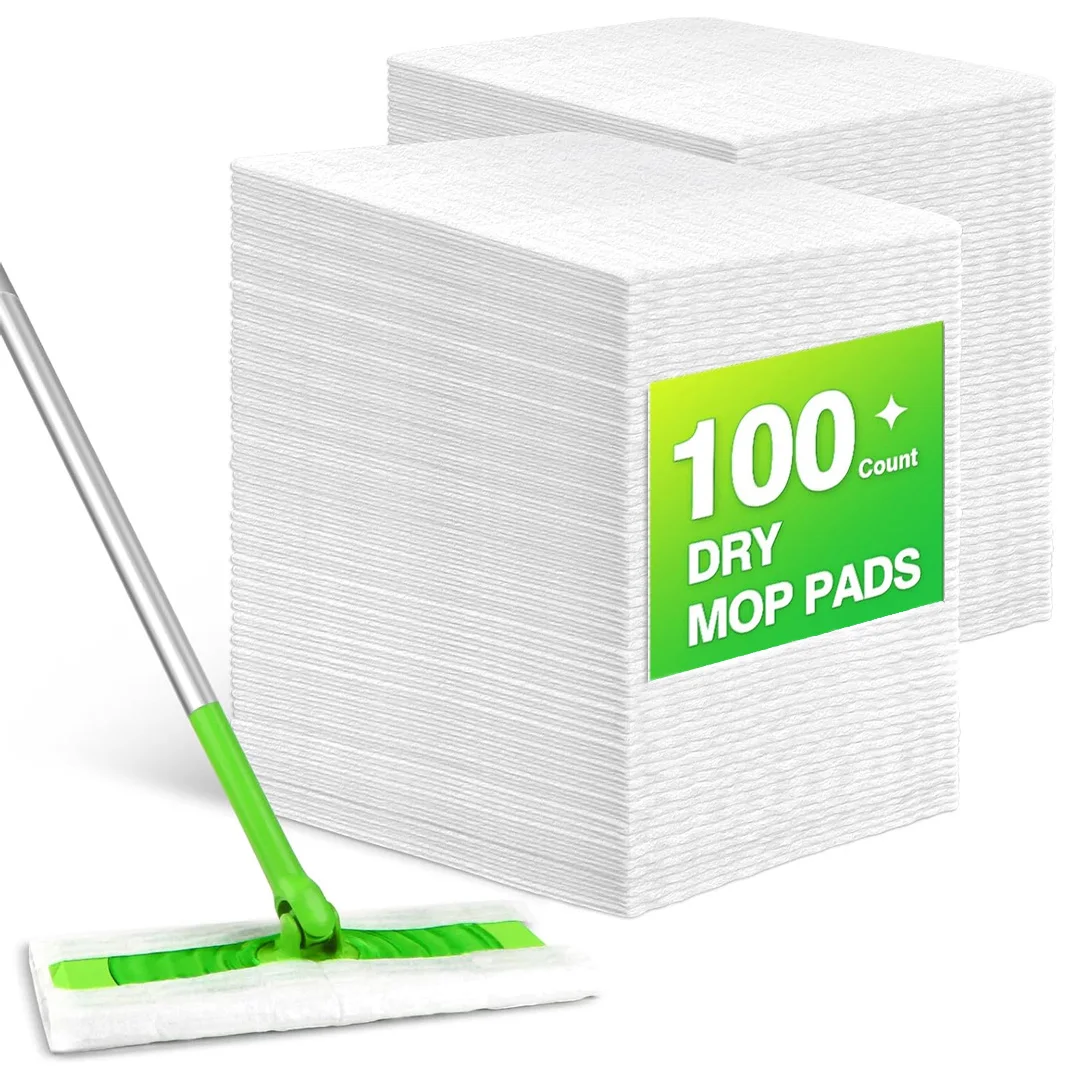 Einweg-Trockenwischpads Kompatibel mit Swiffer Sweeper Haushalt Boden Auto Staubentfernung Papier Elektrostatische Wischpads Image