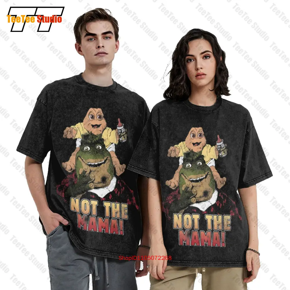 Dinosaurier TV Show Baby Sinclair Not The Mama Top Vintage Übergroßes T-Shirt Y7OI Image