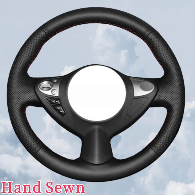 Maßgefertigter DIY-Lederlenkradbezug für Infiniti FX FX35 FX37 FX50 Juke Maxima Sentra Zubehör für Nissan Infiniti Image