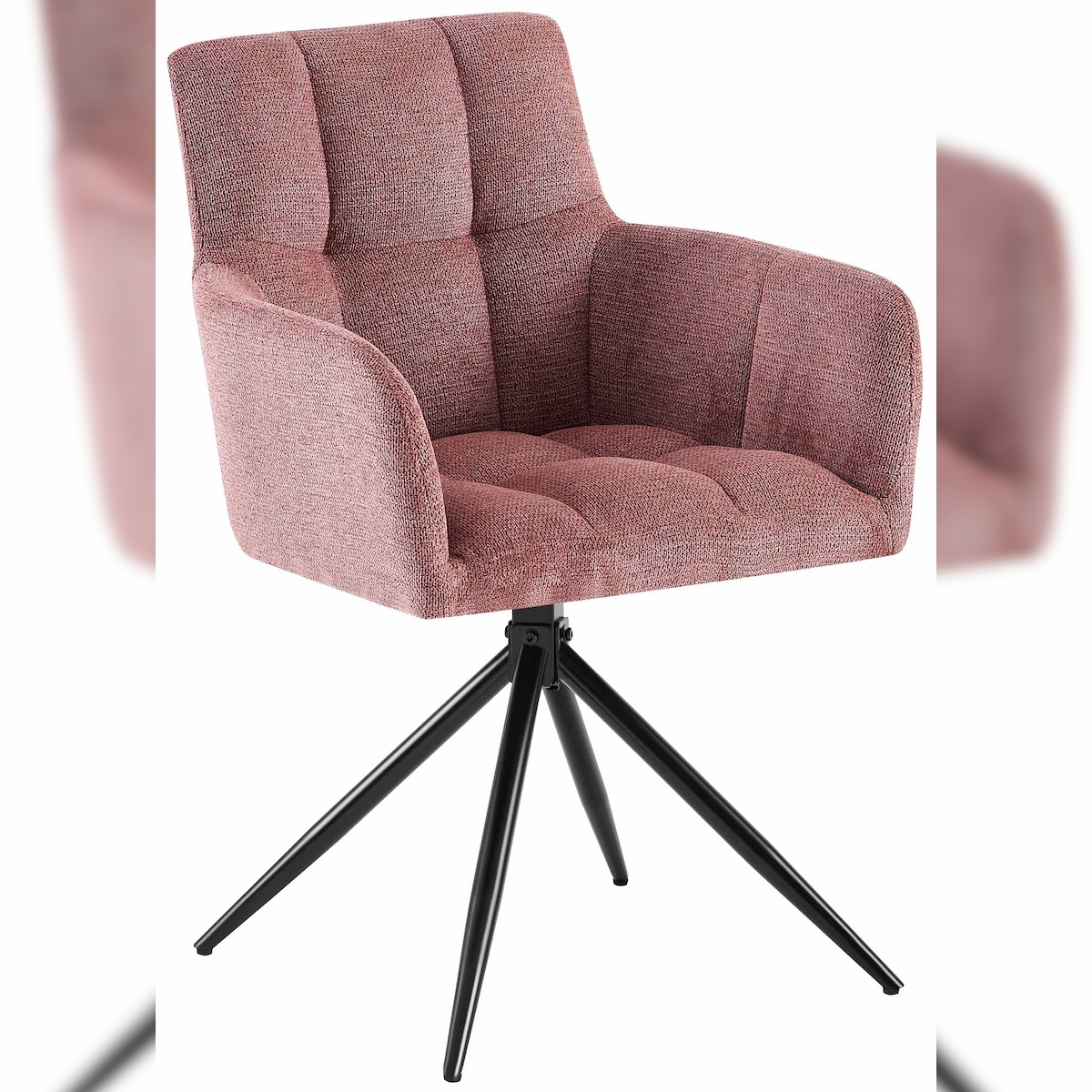 Proregal CHEFGASTRO Esszimmerstuhl LA SERENA Stoff HxBxT 87x59x59cm Stoff Rubinrot Küchenstuhl Image