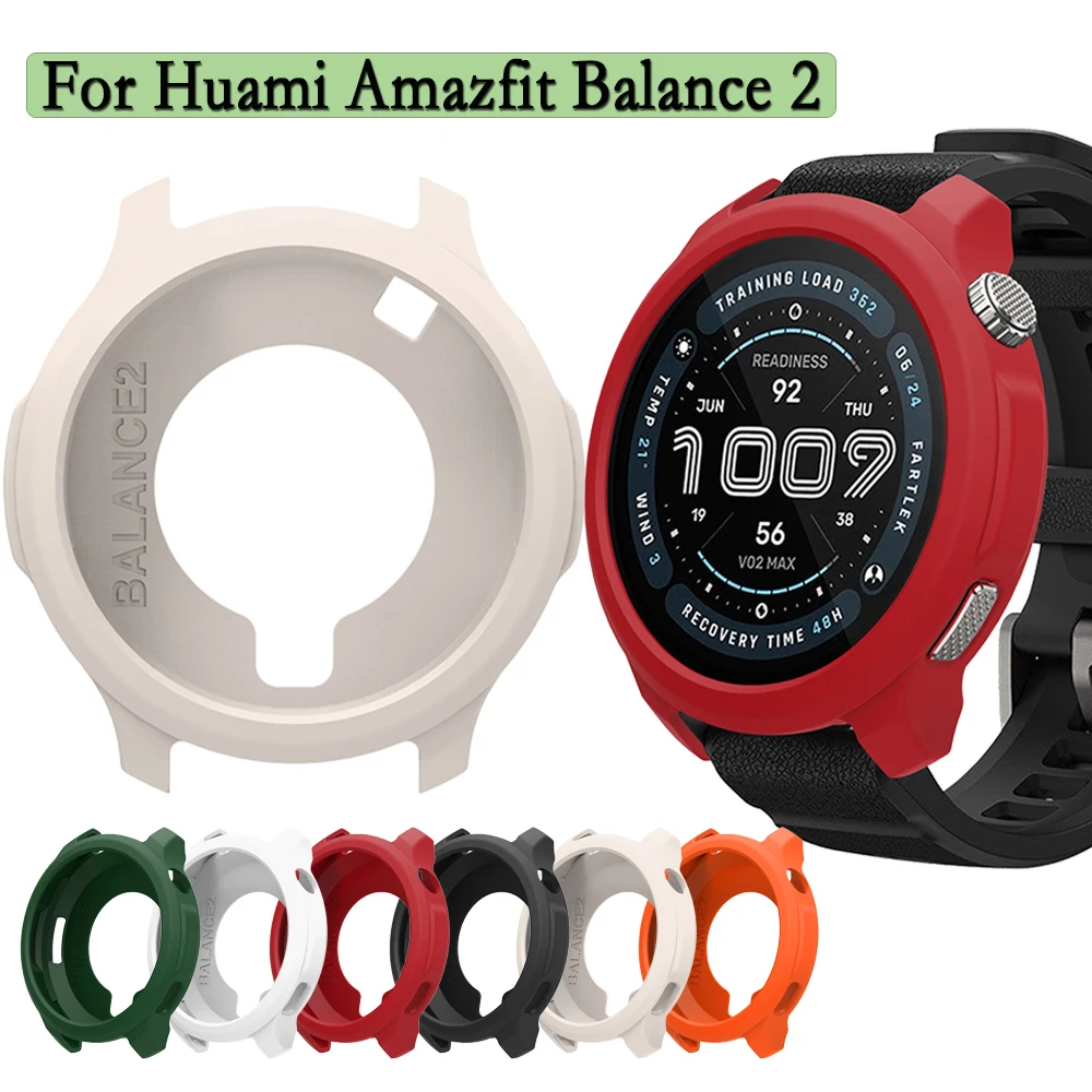 Für Huami Amazfit Balance 2 Uhr Shell Fall Weiche und Langlebige Silikon Hohl Uhr Protector Shell Schutzhülle Image