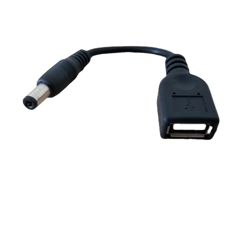 DC 5,5 mm x 2,1 mm Stecker-Adapter auf USB Typ A Buchse Verlängerungsstromkabel 12 cm Image