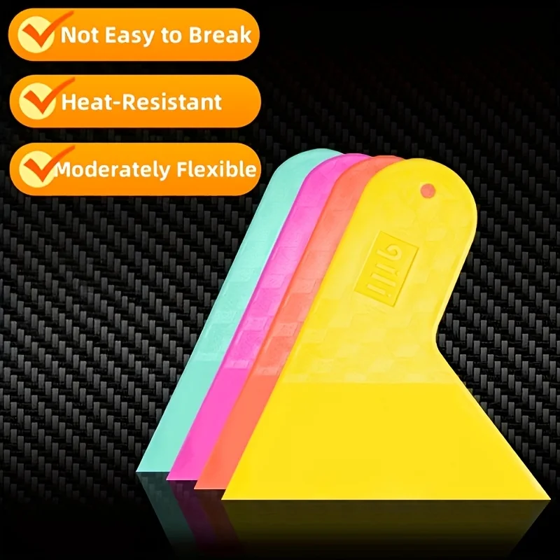 1Set4Color Auto-Tönungswerkzeug, rutschfester kleiner Dreiecksschaber – geeignet für blasenfreie Vinylfolie, Lackschutzfolie Image