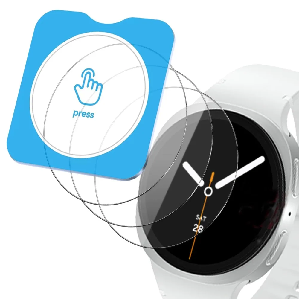 5 Teile/satz Gehärtetes Glas Film für Samsung Galaxy Uhr 5/5Pro/6/6Classic 40mm 44mm 45mm 43mm 47mm Einfach Installieren Screen Protector Image