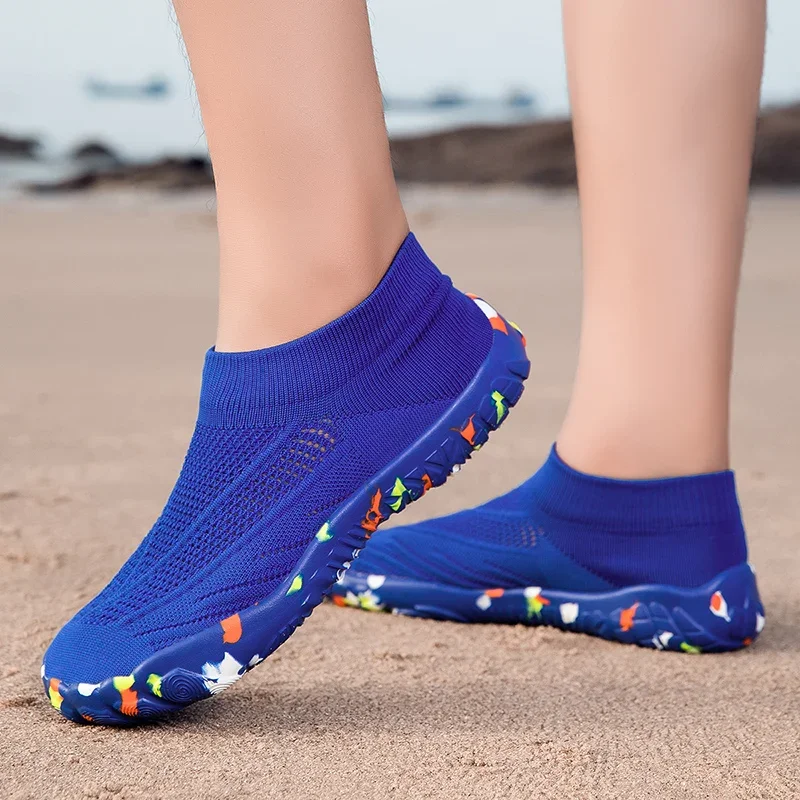 Wasser Schuhe Für Männer Frauen Outdoor Barfuß Strand Schuhe Mesh Atmungsaktive Schwimmen Fitness Schuhe Unisex Waten Schuhe Große Größe