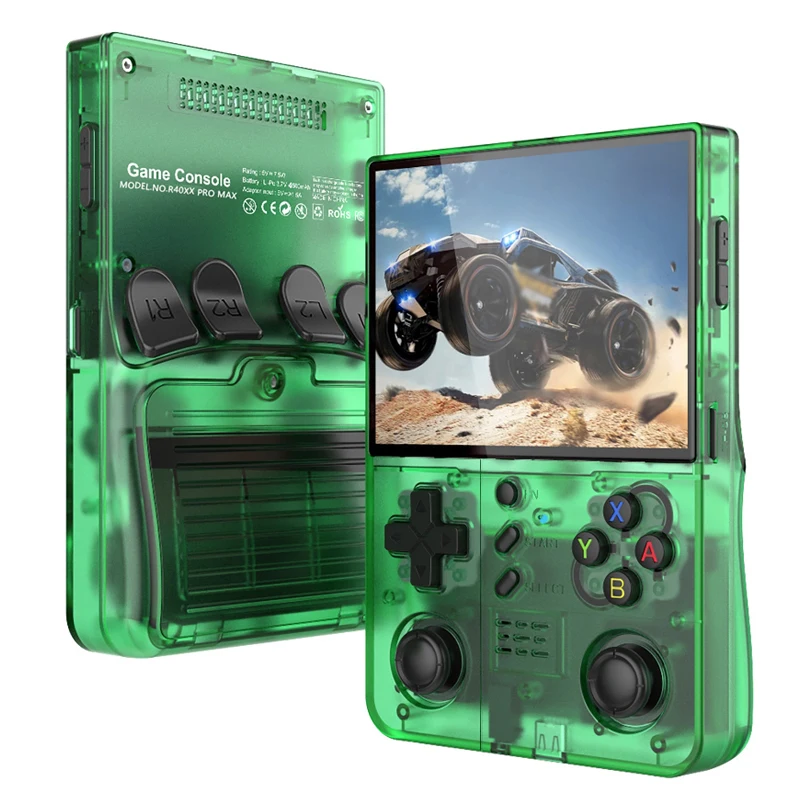 R40XX Pro Max Retro Handheld-Spielkonsole 4,2 Zoll HD IPS-Bildschirm 4500mAh Eingebautes WLAN Tragbarer Videoplayer 128GB Gaming-Player Image