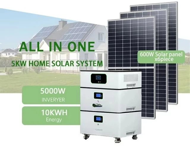 ESG 3 kW 5 kW Heim-Solarstromsystem, komplettes Kit mit Wechselrichter + Batteriespeicherlösung Image