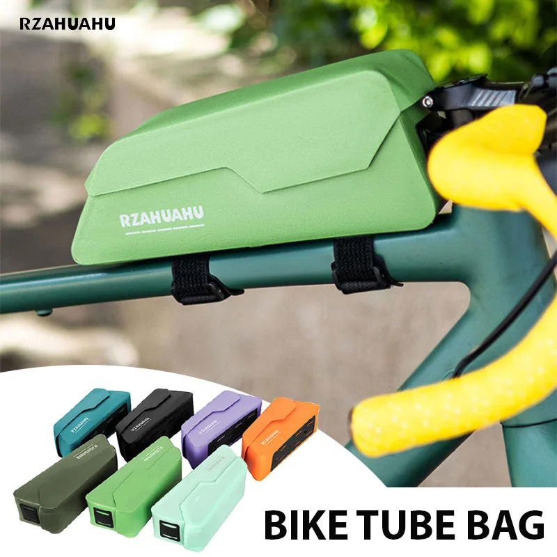 Fahrrad Oberrohr Tasche Magnetische Deckel MTB Straße Kies Fahrrad Nylon Riemen Schrauben Halterung Tasche Große Kapazität Regendicht Radfahren Zubehör Image
