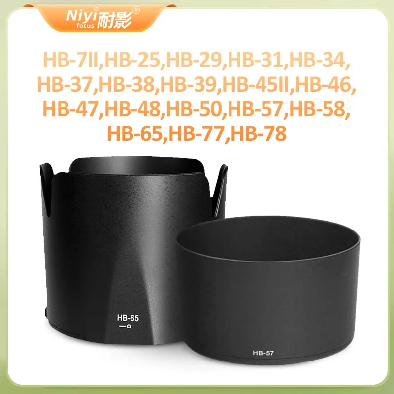 Für Nikon Kamera Gegenlichtblende HB-7II HB-25 HB-29 HB-37 HB-38 HB-65 HB-77 HB-78 HB-39 HB-45II HB-46 HB-47 HB-48 HB-50 HB-57 HB-58 Image