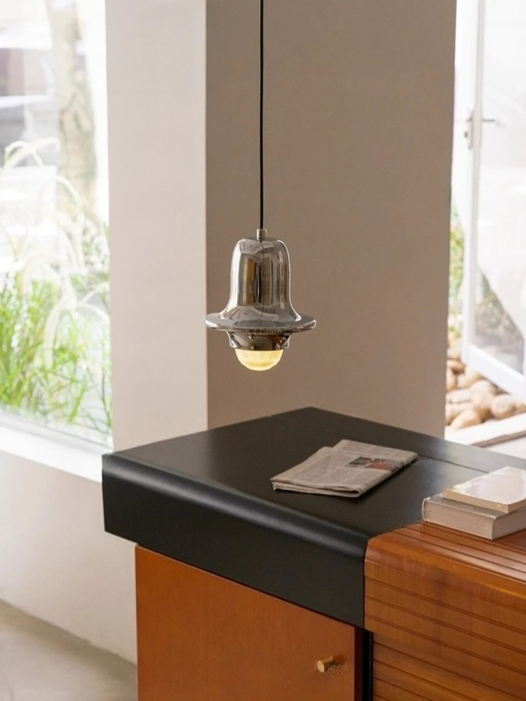 Zeitgenössische Bauhaus-Metall-Pendelleuchte, Nachttisch-Pendelleuchte im industriellen Stil, Schlafzimmer, Wohnzimmer, Büro, Innendekoration