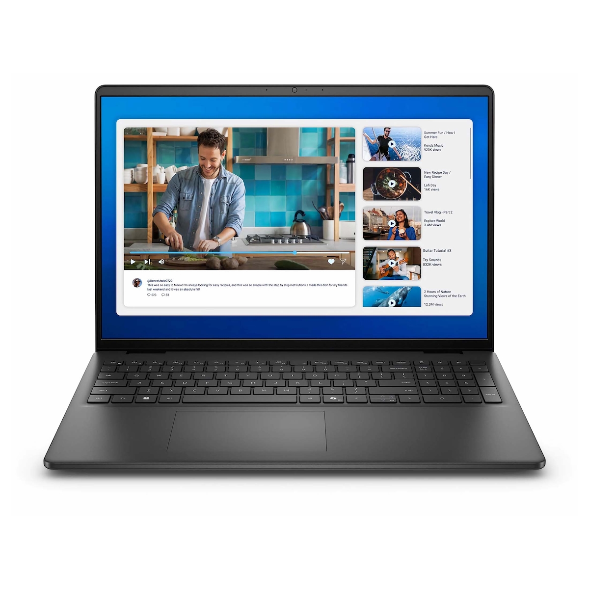 Dell 16 (Carbon Black, 16" WUXGA, Intel® Core™ 5 120U, 96 GB RAM, 8 TB SSD) mit Windows 11 Pro & Office 2024 Pro Image