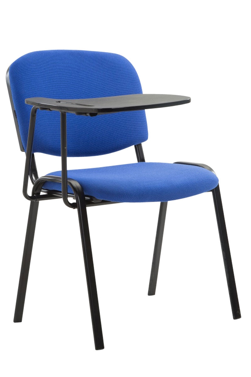 PROREGAL Bürostuhl MALLORCA mit Klapptisch Stoff HxBxT 81x53x71cm Stoff Blau Schreibtischstuhl Image