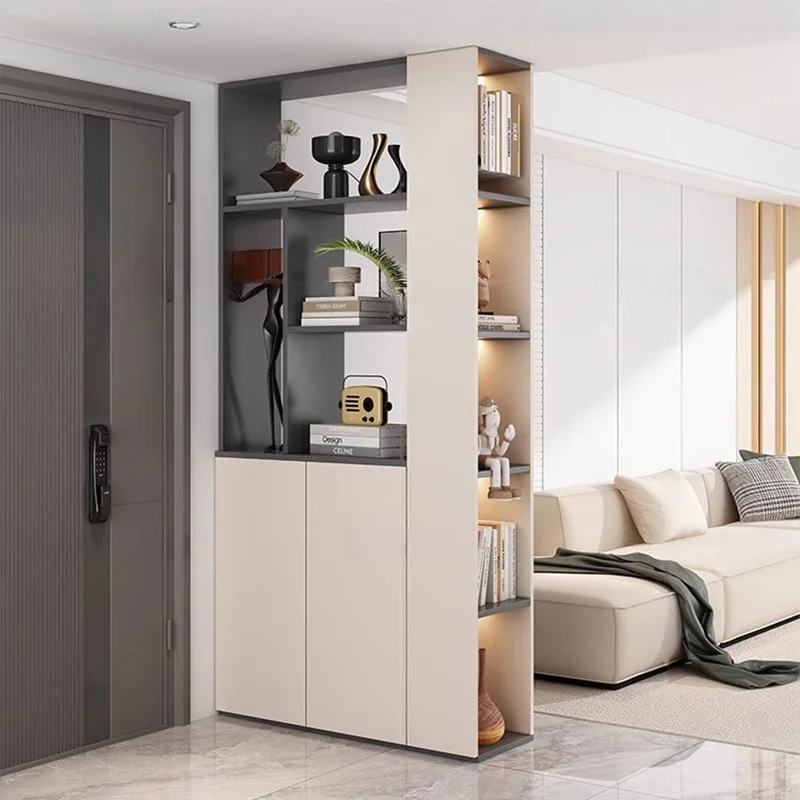 Hause Eingang Schrank Schuhschrank integrierte Foyer Trennwand Schrank Eingang Wohnzimmer doppelseitige Spind Seite Spind